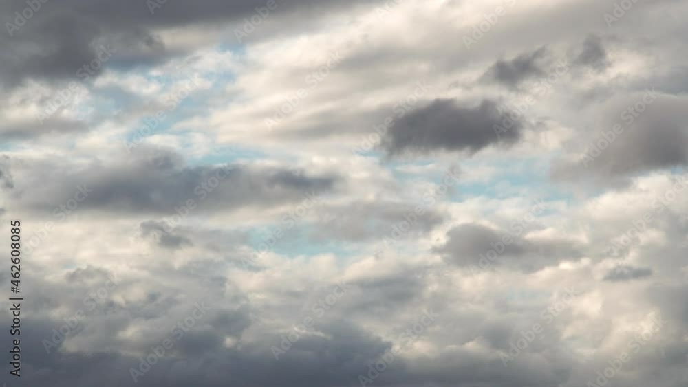 Picturesque cloudscape with fluffy grey and white clouds floating slowly across blue sky on nasty sunny day view from bottom Picturesque cloudscape with fluffy grey and white clouds floating slowly across blue sky on nasty sunny day view from bottom
