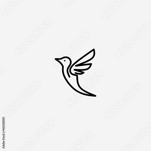 Vector illustration of a bird
