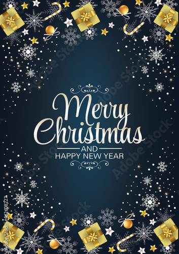 merry christmas art vector background