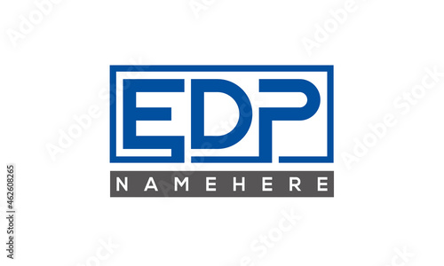 EDP creative three letters logo