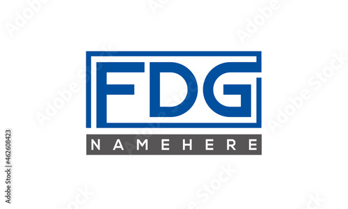 FDG creative three letters logo