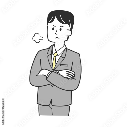 怒っているビジネスマン