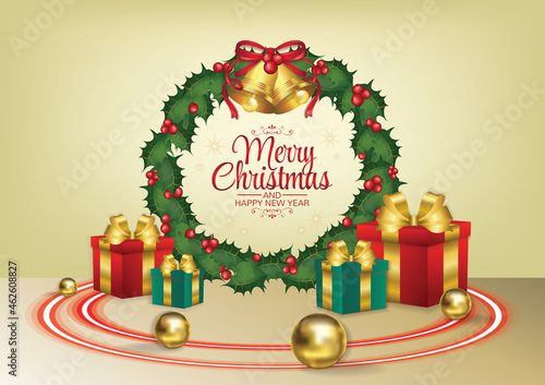 merry christmas art vector background