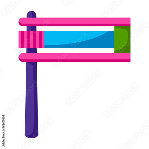 Traditional wooden Purim rattle. Musical instrument ratchet, jewish toy.