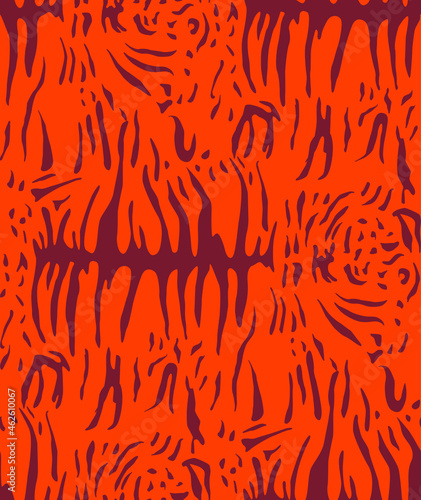 Tiger Skin. Tiger stripe tiling pattern.