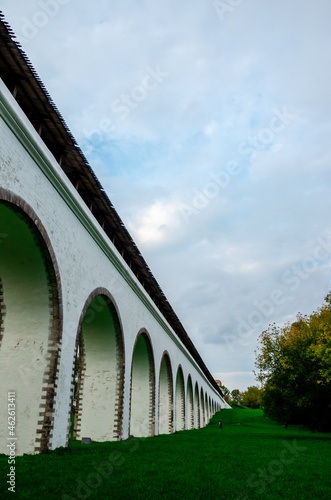 Beautiful landscape of Rostokino Aqueduct in Moscow, Russia photo