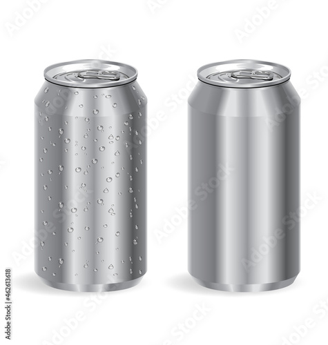 silver aluminum drink soda cans