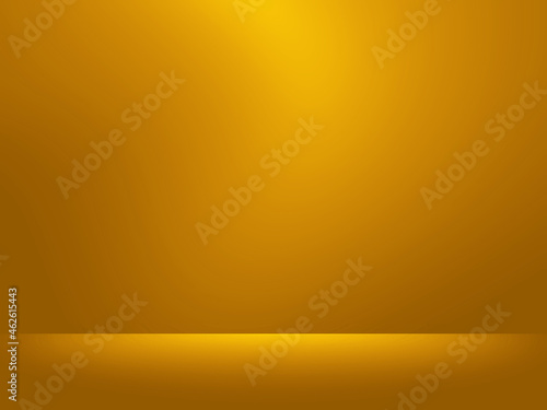 Elegant and beautiful studio background. Yellow background.