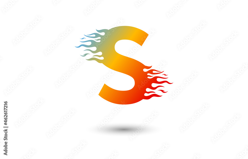 S letter fire logo design in a beautiful red and yellow gradient. Flame icon lettering concept vector illustration. S letter fire logo design in a beautiful red and yellow gradient. Flame icon lettering concept vector illustration.