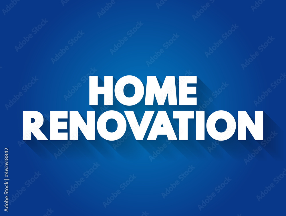 Home renovation text quote, concept background
