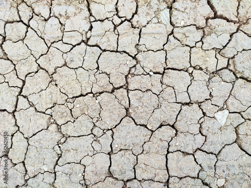 Cracked dry earth ground soil background