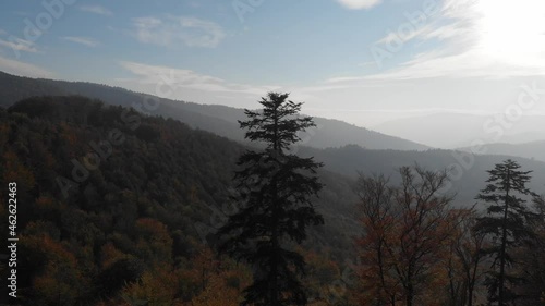 Beskidy. Beskid mountains. Autumn