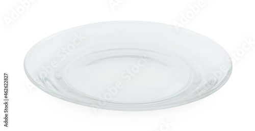 glass plate isolated on white background