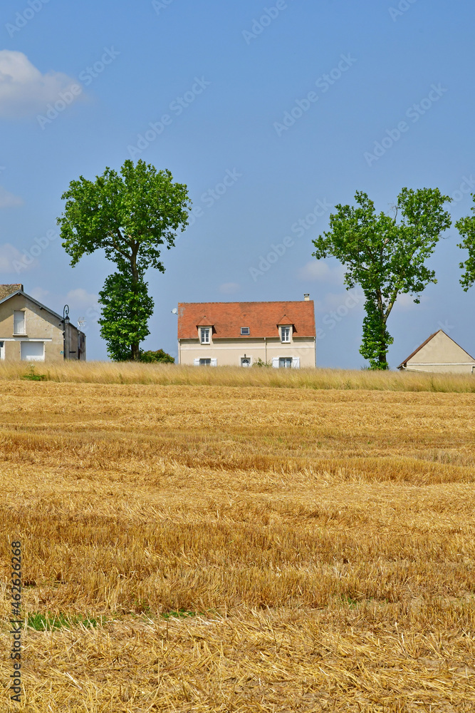 Arthies; France - july 21 2021 : picturesque village in summer