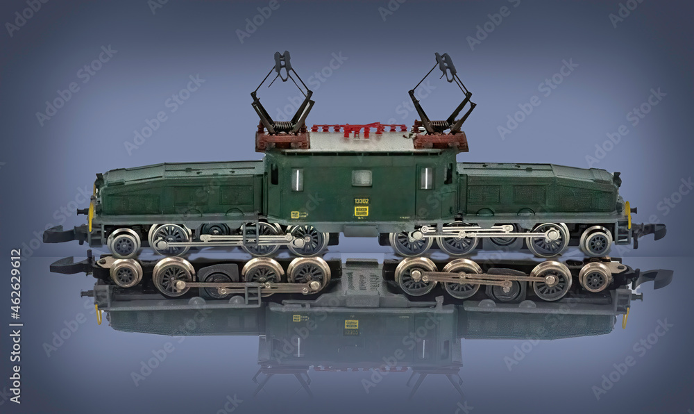 Fototapeta premium Eisenbahnlock Krokodil