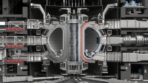 Tableau sur toile ITER Fusion Reactor