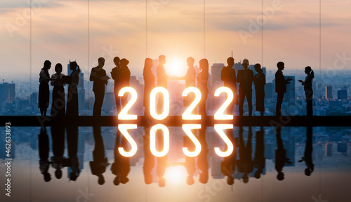 2022年イメージ ビジネス向け年賀状素材 ビジネスネットワーク