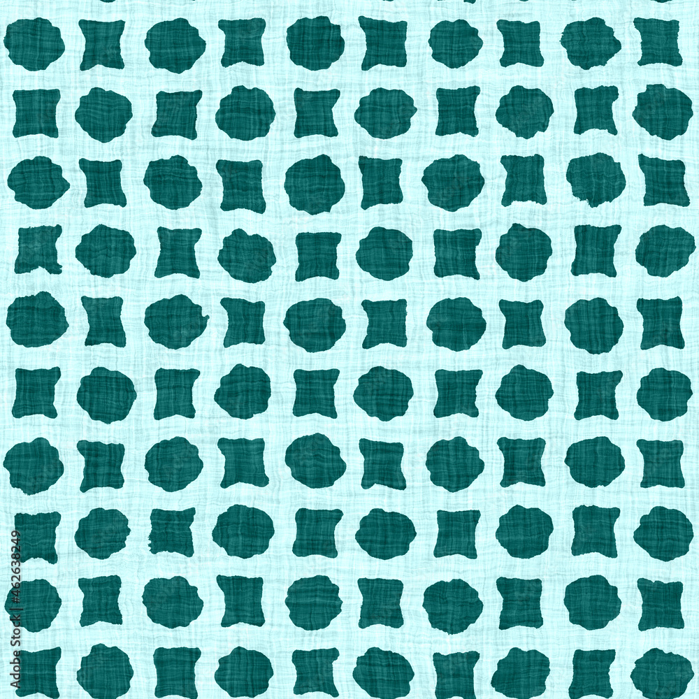 Aegean teal mottled rustic circle linen texture background. Summer dotted coastal living style. Light turquoise blue cloth effect textile seamless pattern. Washed out beach cottage fabric material. Aegean teal mottled rustic circle linen texture background. Summer dotted coastal living style. Light turquoise blue cloth effect textile seamless pattern. Washed out beach cottage fabric material.