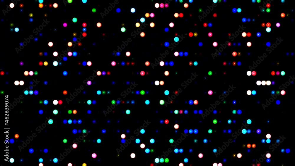shining bright set dots wave motion, colorful, on black background shining bright set dots wave motion, colorful, on black background