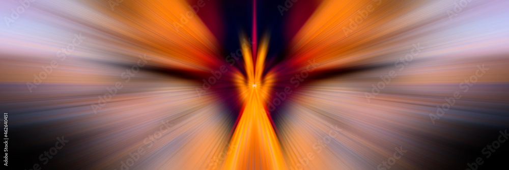 Ταπετσαρία Center point perspective. A flash of bright light.