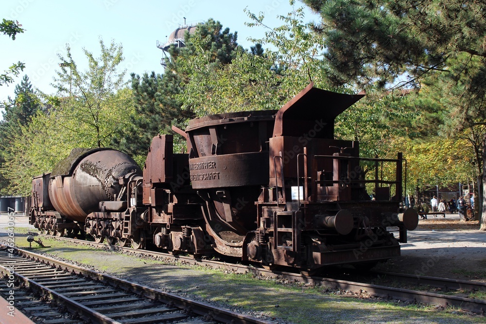 Obraz premium Landschaftspark Duisburg-Nord, Hochofenanlage.