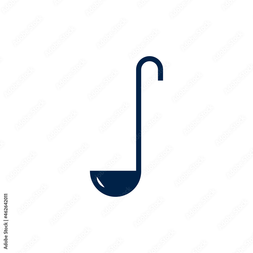 Ladle icon logo template isolated on white background. Ladle icon logo template isolated on white background.