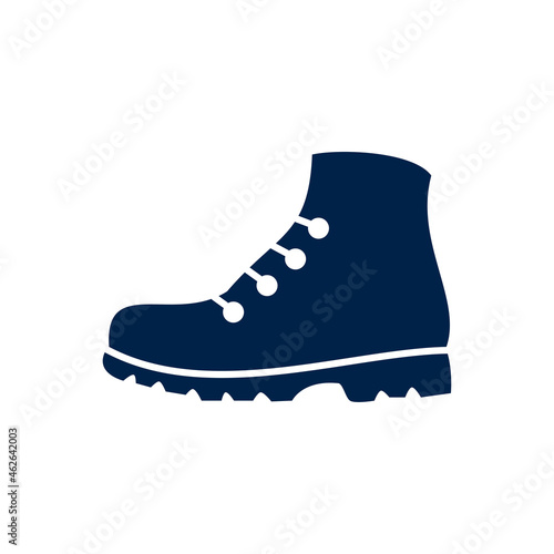 Boots shoes icon logo template isolated on white background.