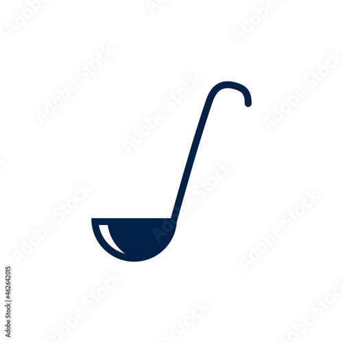 Ladle icon logo template isolated on white background.