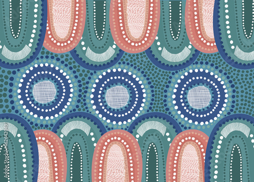 Aboriginal vector art background