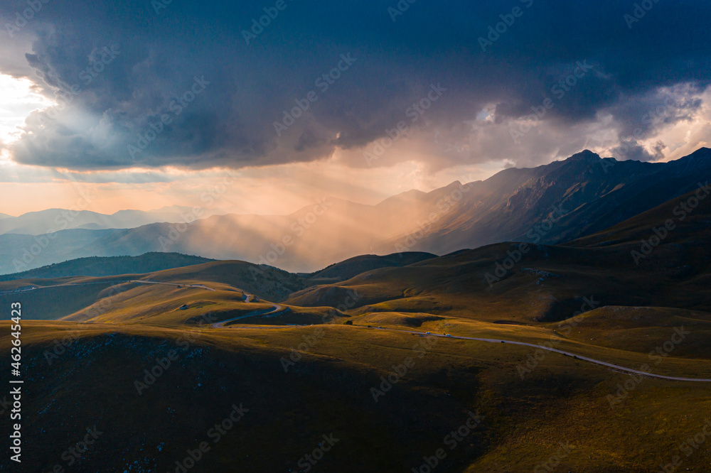 Sunset in Abruzzo, Mountain Gran Sasso