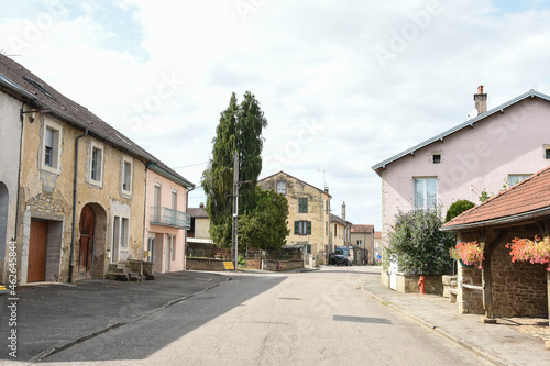 street in the old village of Jussey in the Champagne Ardenne in France © henkbouwers