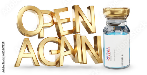 Open Again symbol golden bo...