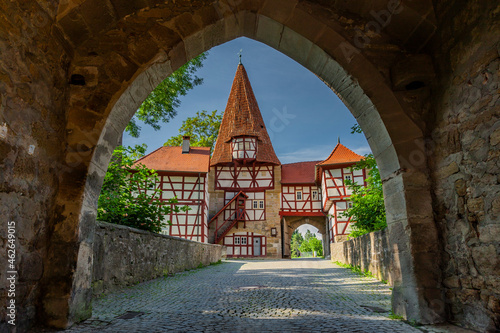 Rödelseer Tor in Iphofen in Franken, Deutschland