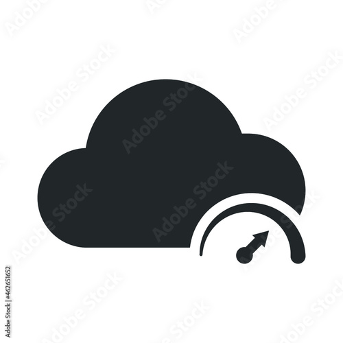 cloud speed icon design vector