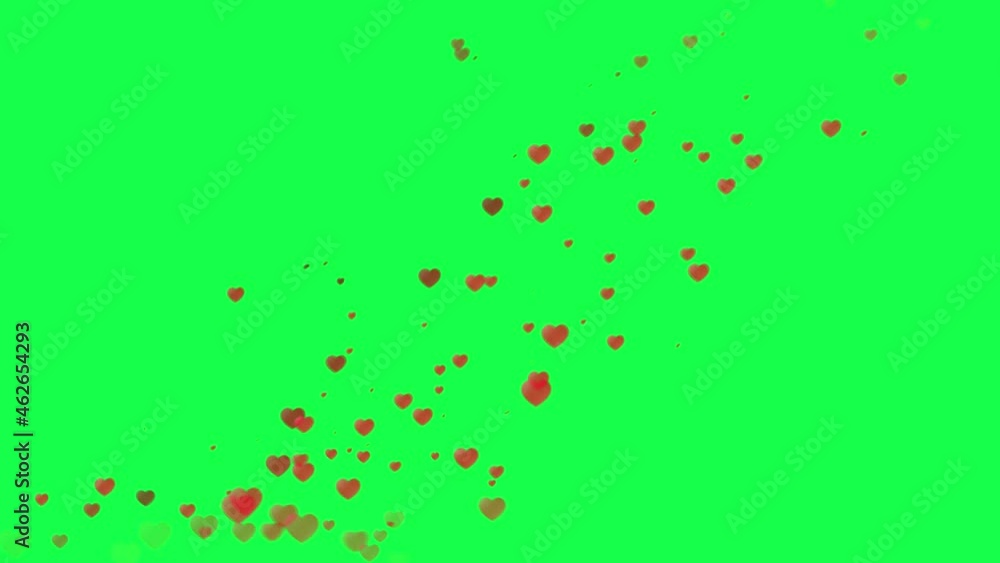 4K Social media Live style animated heart on green screen. 4K Social media Live style animated heart on green screen.