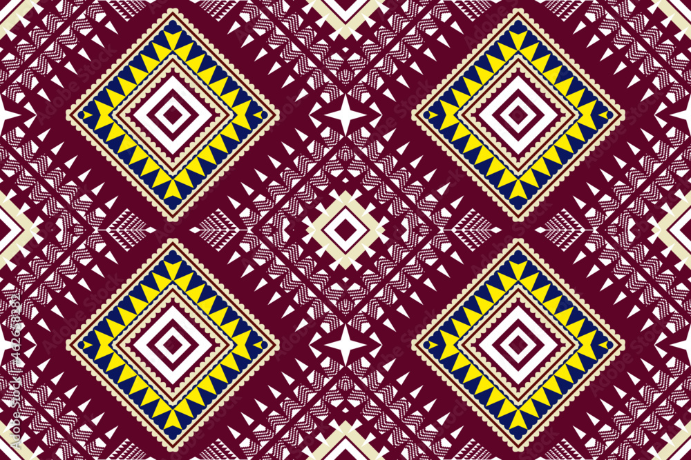Geometric ethnic oriental seamless pattern art traditional Design for background,carpet,wallpaper,clothing,wrapping,Batik,fabric,Vector illustration.embroidery style. Geometric ethnic oriental seamless pattern art traditional Design for background,carpet,wallpaper,clothing,wrapping,Batik,fabric,Vector illustration.embroidery style.
