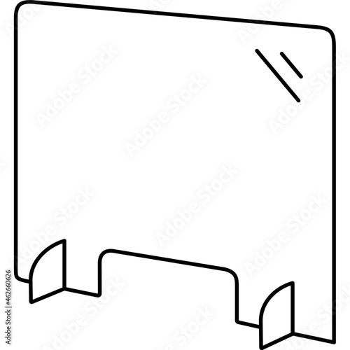 Plexiglass sneeze guard and shield for counters