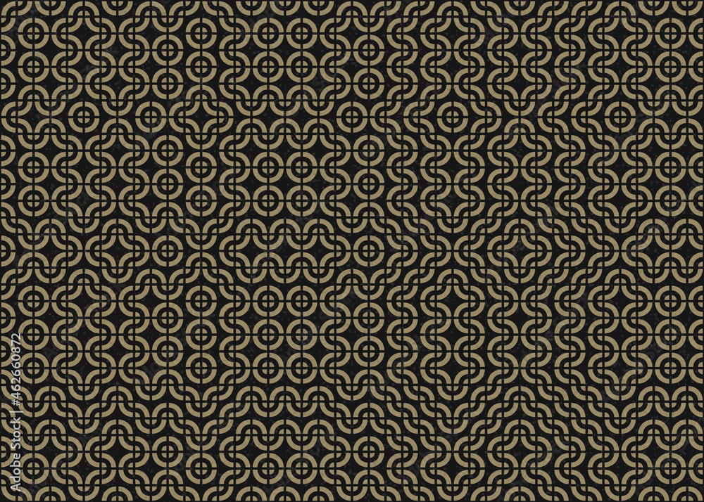 Fototapeta premium Abstract Geometric Pattern generative computational art illustration