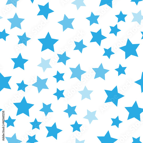 Seamless pattern with stars on white background © Влад Мясищев