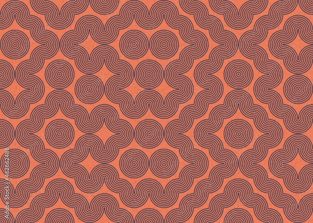 Fototapeta premium Abstract Geometric Pattern generative computational art illustration