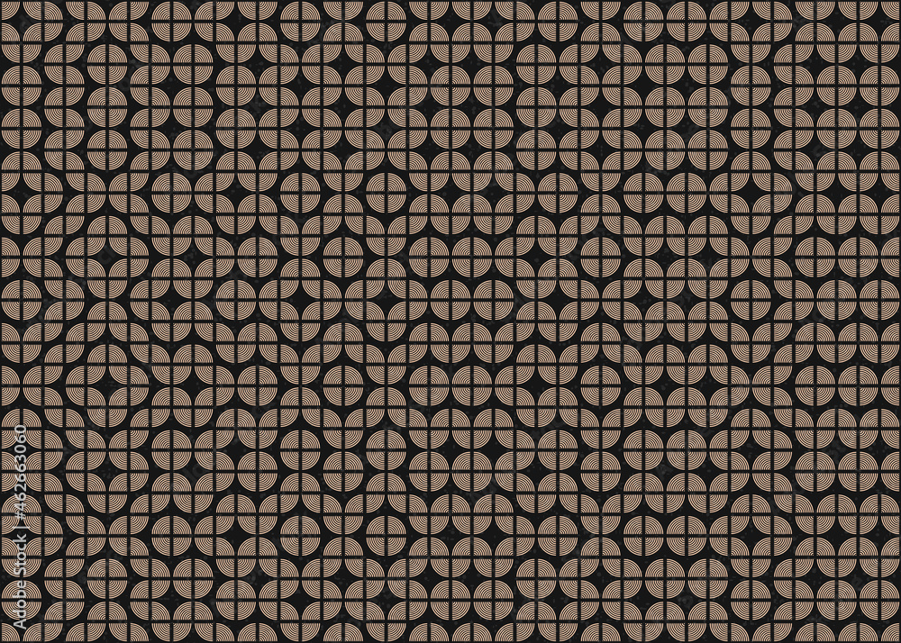 Fototapeta premium Abstract Geometric Pattern generative computational art illustration
