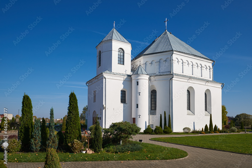 Old ancient catholic Church of St Michael the Archangel. Smorgon, Grodno region, Belarus.