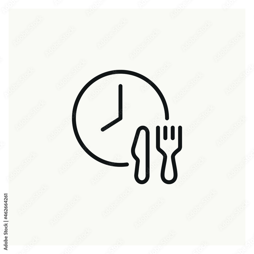 Food Delivery Waiting Time icon vector Food Delivery Waiting Time icon vector