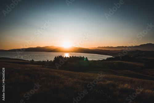 Wallpaper Mural Golden sunset over Kaikoura Peninsula Walkway, Canterbury, New Zealand Torontodigital.ca