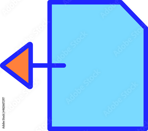 Document arrow Isolated Vector icon which can easily modify or edit  