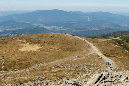 Barania Góra Silesian Beskids Poland view of the Tatra Mountains