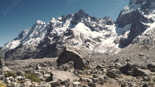 Mount and Salkantay Pass in the Andes, Peru photo