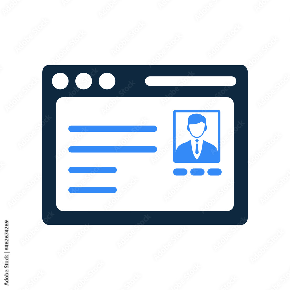 Account, login, profile icon. Simple flat design concept. Account, login, profile icon. Simple flat design concept.