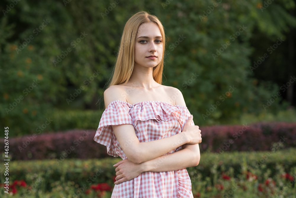 Portrait of a young and attractive Caucasian blonde girl. Good looking Portrait of a young and attractive Caucasian blonde girl. Good looking