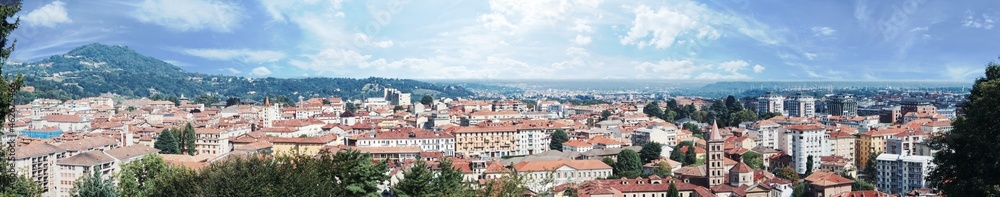 Veduta di Biella da Palazzo Lamarmora al Piazzo